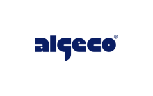 Logo Algeco su sfondo bianco